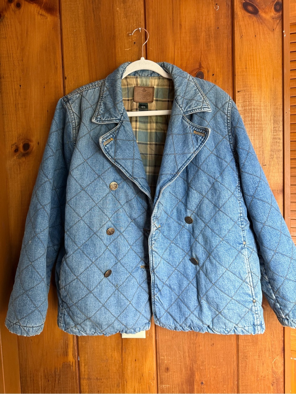 Vintage Ralph Lauren Equestrian Quilted Denim
Jacket 🔥🔥🔥🔥